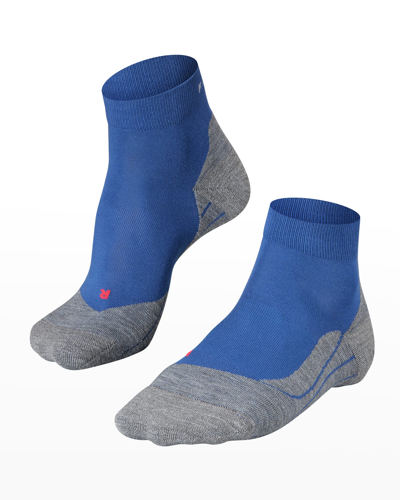 Falke Men's Ru4 High-ankle Running Socks In Athletic Blue