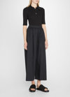 Rosetta Getty Womens Black Slim-fit Cotton-jersey Polo Shirt M In Black