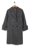 Belle & Bloom Rumor Has It Wool Blend Coat In Charcoal