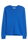 Frame Cotton Duofold Long Sleeve Cotton T-shirt In Reflex Blue