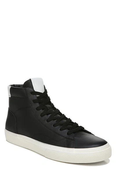 Vince Men's Fitzroy Leather Sneakers In Black