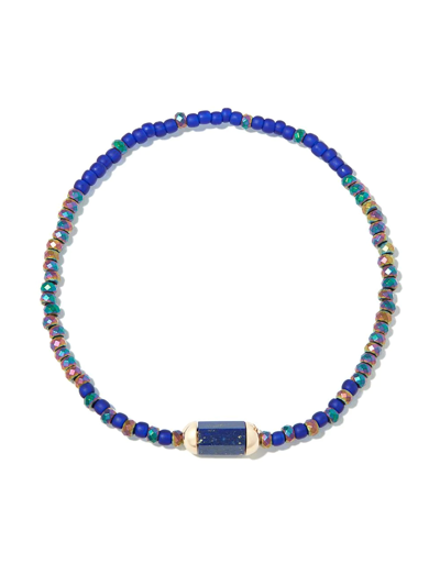 Luis Morais 14kt Yellow Gold Lapis Lazuli Bracelet