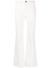 SEE BY CHLOÉ HIGH-WAISTED FLARED DENIM JEANS