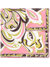 Pucci Africana-print Silk Scarf In Grün