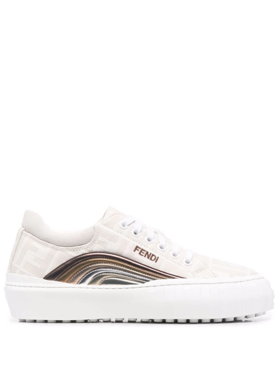 Fendi Force Low-top Trainers In Nude