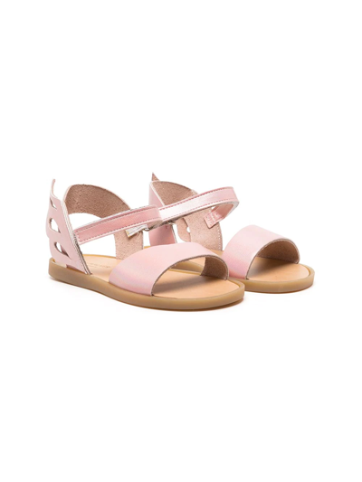 Babywalker Kids' Touch-strap Open-toe Sandals In Pink