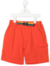PAUL SMITH JUNIOR BELTED CARGO SHORTS
