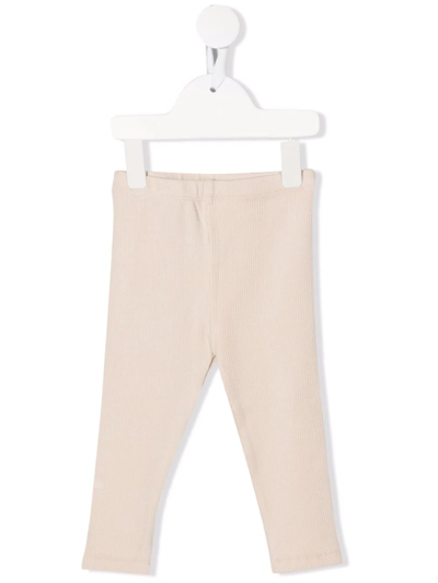Donsje Babies' Elsie Slim-cut Leggings In Neutrals