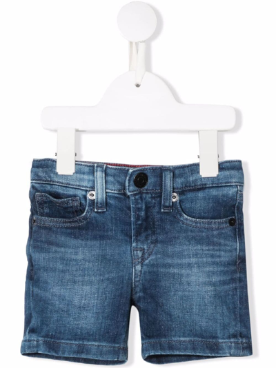 Tommy Hilfiger Junior Babies' Straight-leg Denim Shorts In Blue