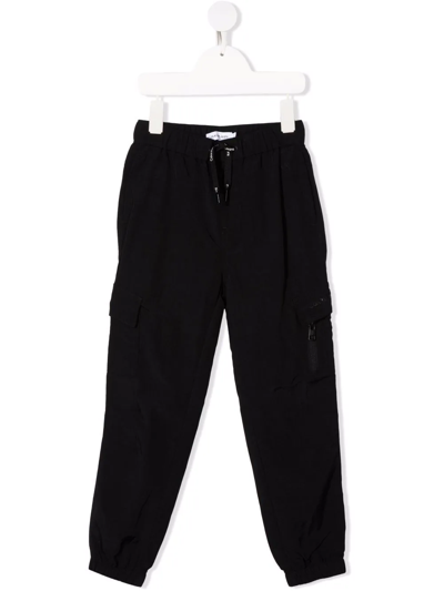 Calvin Klein Kids' Relaxed-fit Cargo Trousers In Blue