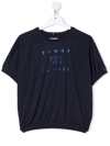 Tommy Hilfiger Junior Logo Print Elasticated T-shirt In Blue