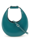 Staud Mini Moon Leather Hobo Bag In Green