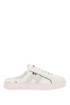 Moncler Leather Ariel Clog Sneakers In White