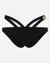 Dolce & Gabbana Cut Out High Waisted Swim Bottom In Black