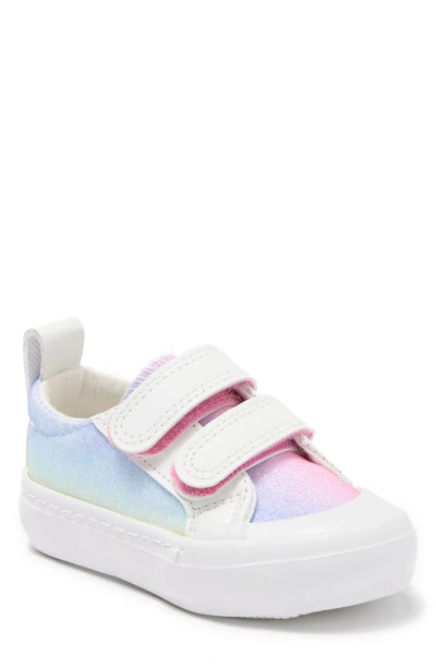 Harper Canyon Kids' Haper Canyon Maia Double Strap Sneaker In Rainbow Glitter