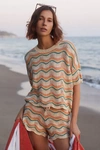 L*space L Space Make Waves Knit Sweater In Beige