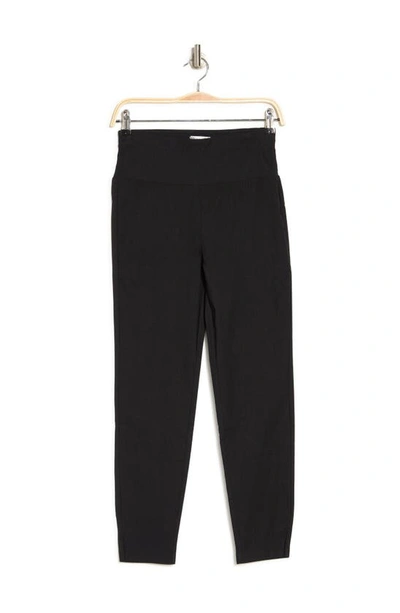 Patrizia Luca High Waist Capri Crop Leggings In Black