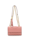 Tory Burch Fleming Small Quilted Leather Convertible Shoulder Bag In Pink Magnolia (pink)