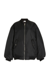 The Frankie Shop Astra Technical Bomber Jacket In Black