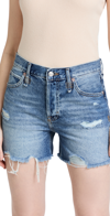 Free People Makai Cutoff Jean Shorts In Shout And Twist