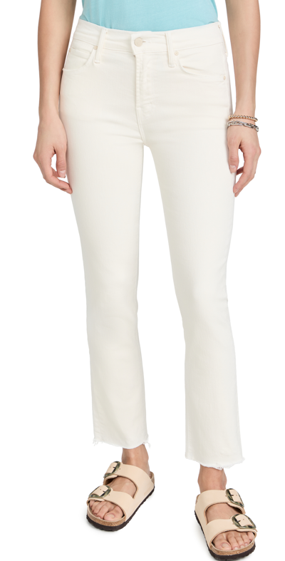 Mother 'the Hustler Ankle Fray' Jeans In Feather Grey