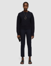 Joseph Cardigan Stitch Jumper In Navy