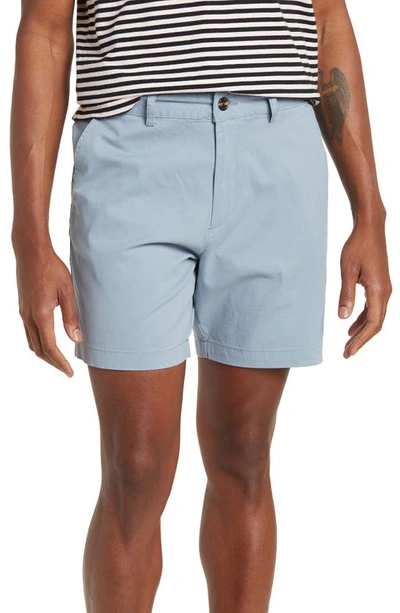 Slate And Stone Ross Chino Shorts In Light Blue