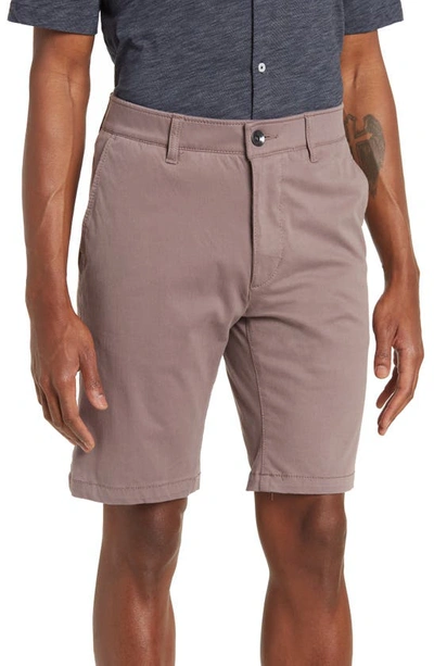 Union Denim Flex Knit Twill Chino Shorts In Posy