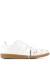 Maison Margiela Replica Paint Splatter-effect Low-top Sneakers In White