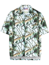 Just Don Tree-branch Print Shirt In Blue