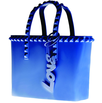 Carmen Sol Miriam Micro Mini Tote In Dark-blue