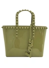 Carmen Sol Miriam Micro Mini Tote In Olive Green