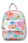 Luv Betsey By Betsey Johnson Mid Size Backpack In Patent Daisy Floral
