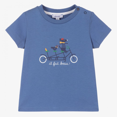 Absorba Babies' Boys Blue Cotton Bike T-shirt