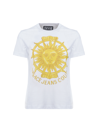 Versace Jeans Couture Regular Fit T-shirt With Digital Print In 003+948
