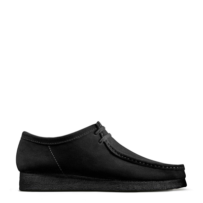 Clarks Originals Wallabee Shoes - Black Suede