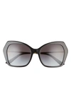 DOLCE & GABBANA 56MM GRADIENT BUTTERFLY SUNGLASSES