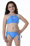 HOBIE KIDS' SANDOLLAR KEYHOLE TWO-PIECE SWIMSUIT