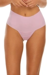 Hanky Panky Breathe High-waist Thong In Provence Pink