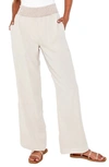 BELLA DAHL SMOCK WAIST WIDE LEG PANTS