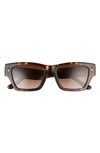 TORY BURCH 57MM SQUARE SUNGLASSES