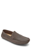 Rockport Rhyder Venetian Mens Leather Cushioned Footbed Loafers In Java Tumbled