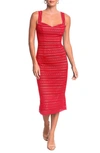 Dress The Population Nicole Lace Sheath Dress In Garnet