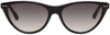 Isabel Marant Black Acetate Cat-eye Sunglasses In Black/gray