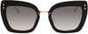 Isabel Marant Acetate & Metal Butterfly Sunglasses In Blk Gold