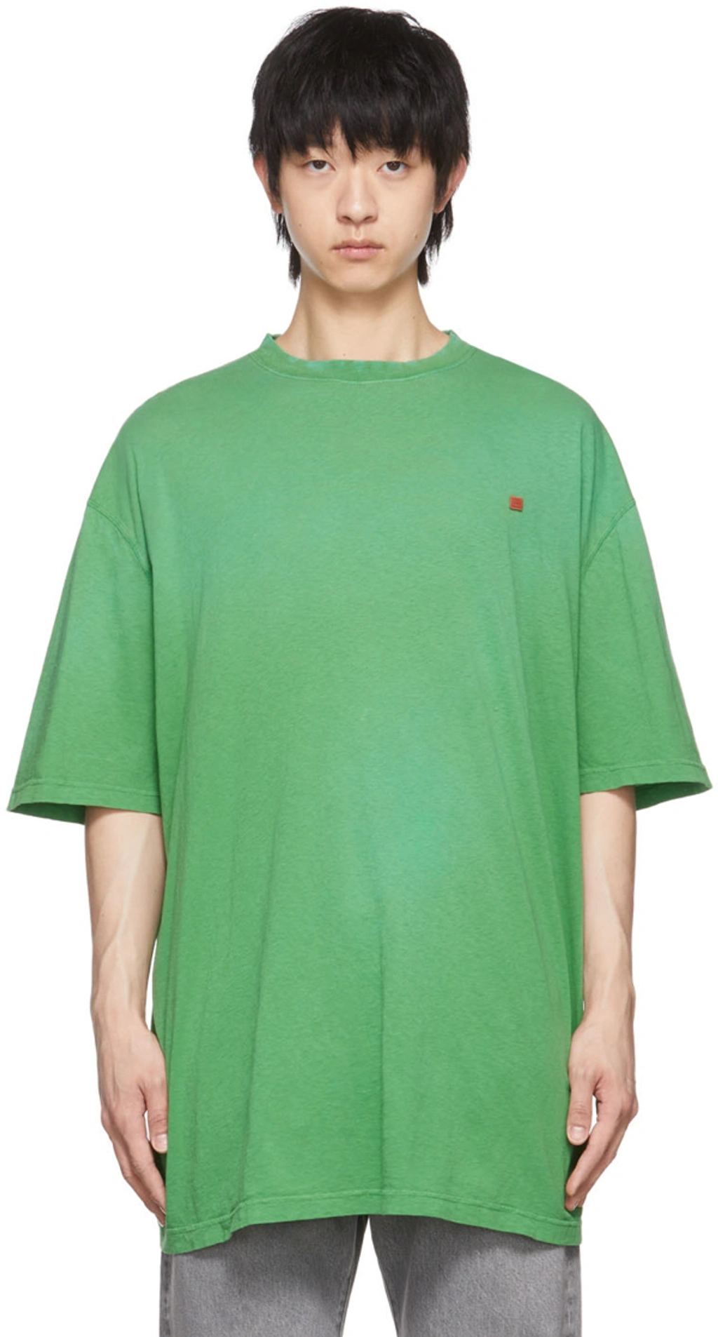 Acne Studios Eyck Oversized Logo-appliquéd Cotton-jersey T