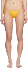 Oseree Yellow Eco Basic Bikini Bottoms In Warm Yellow