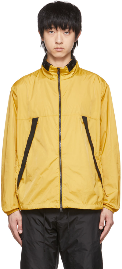 Moncler Heiji High-neck Relaxed-fit Shell Hooded Jacket In Yellow