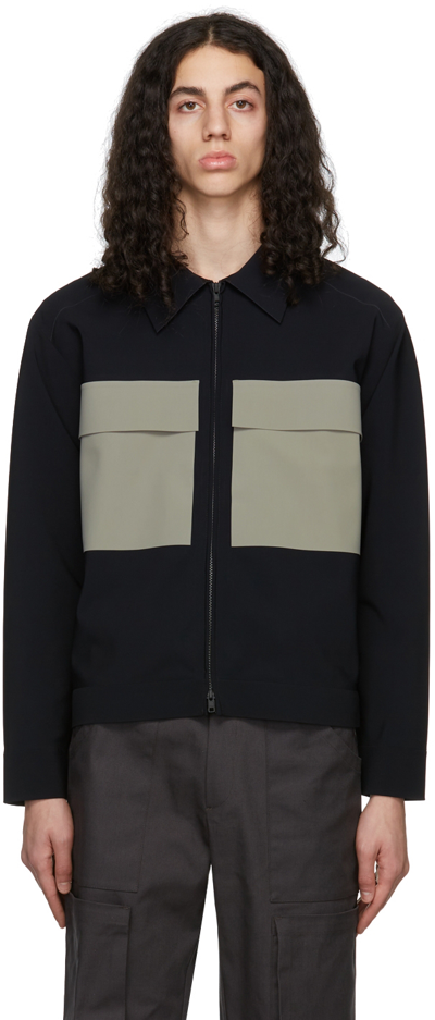 Gr10k Two Pockets Bonded Jacket In Black