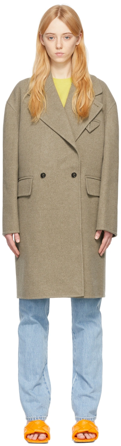 Bottega Veneta Double-faced Cashmere Coat In All Spice Melange